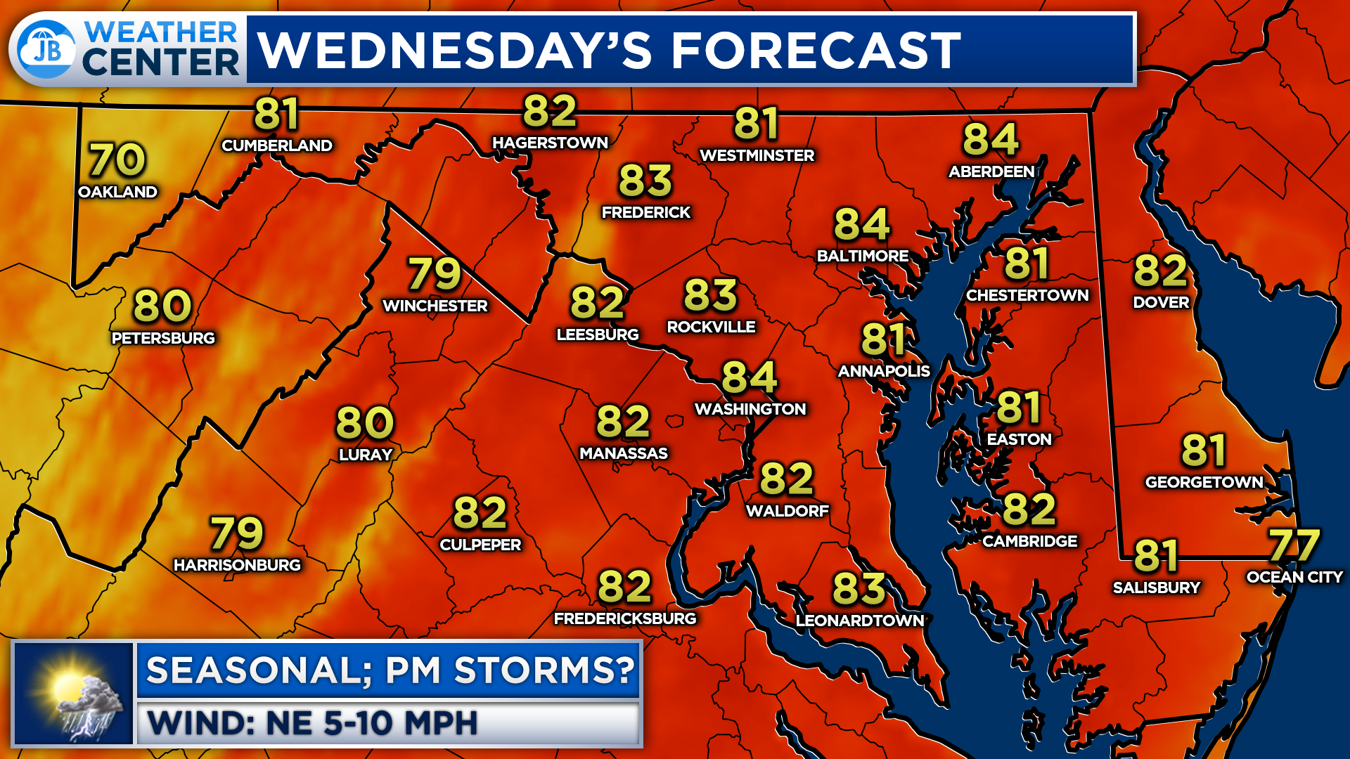 wednesday-s-forecast-nice-temps-spotty-pm-storm-jb-weather