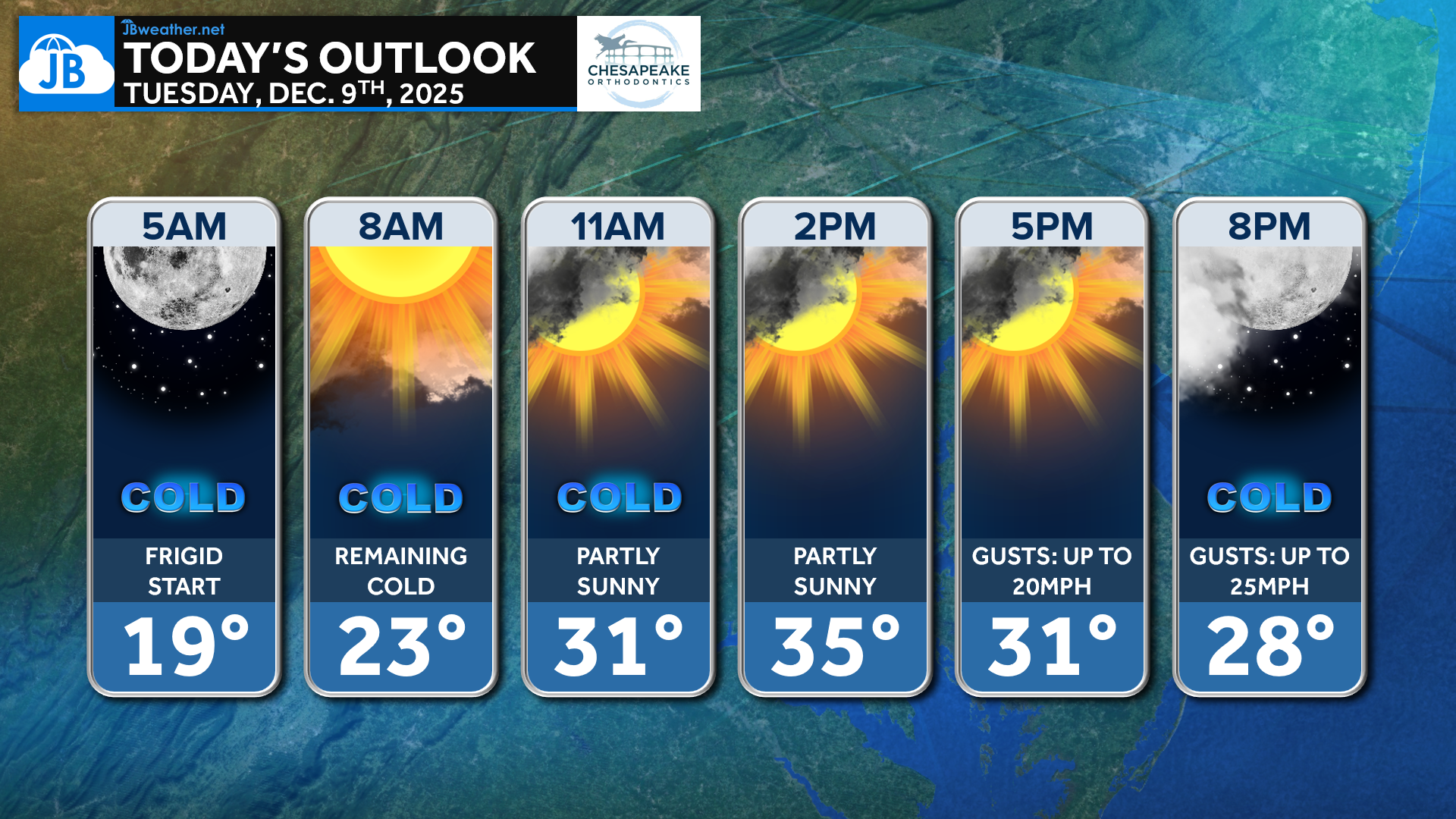 Tuesday’s Forecast: Cold From Start to Finish