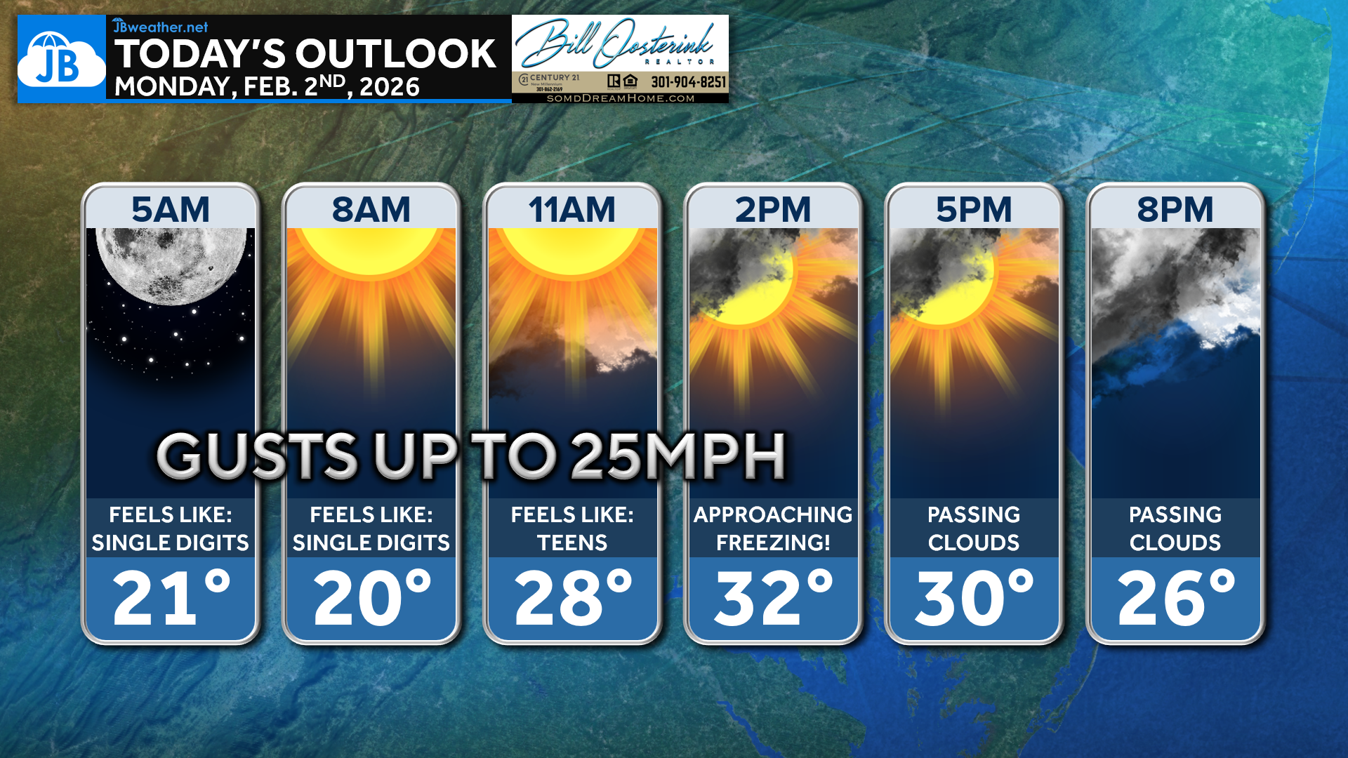 Monday’s Forecast: Cold Conditions Remain