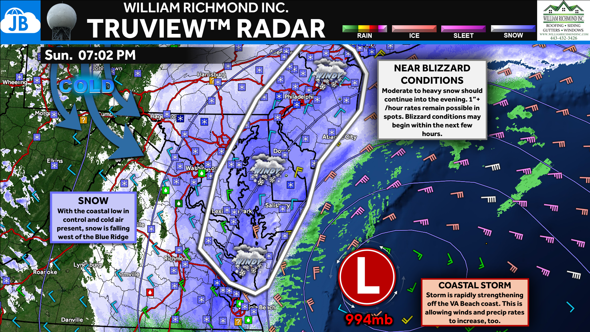 BREAKING: “Near Blizzard Conditions” Possible Tonight