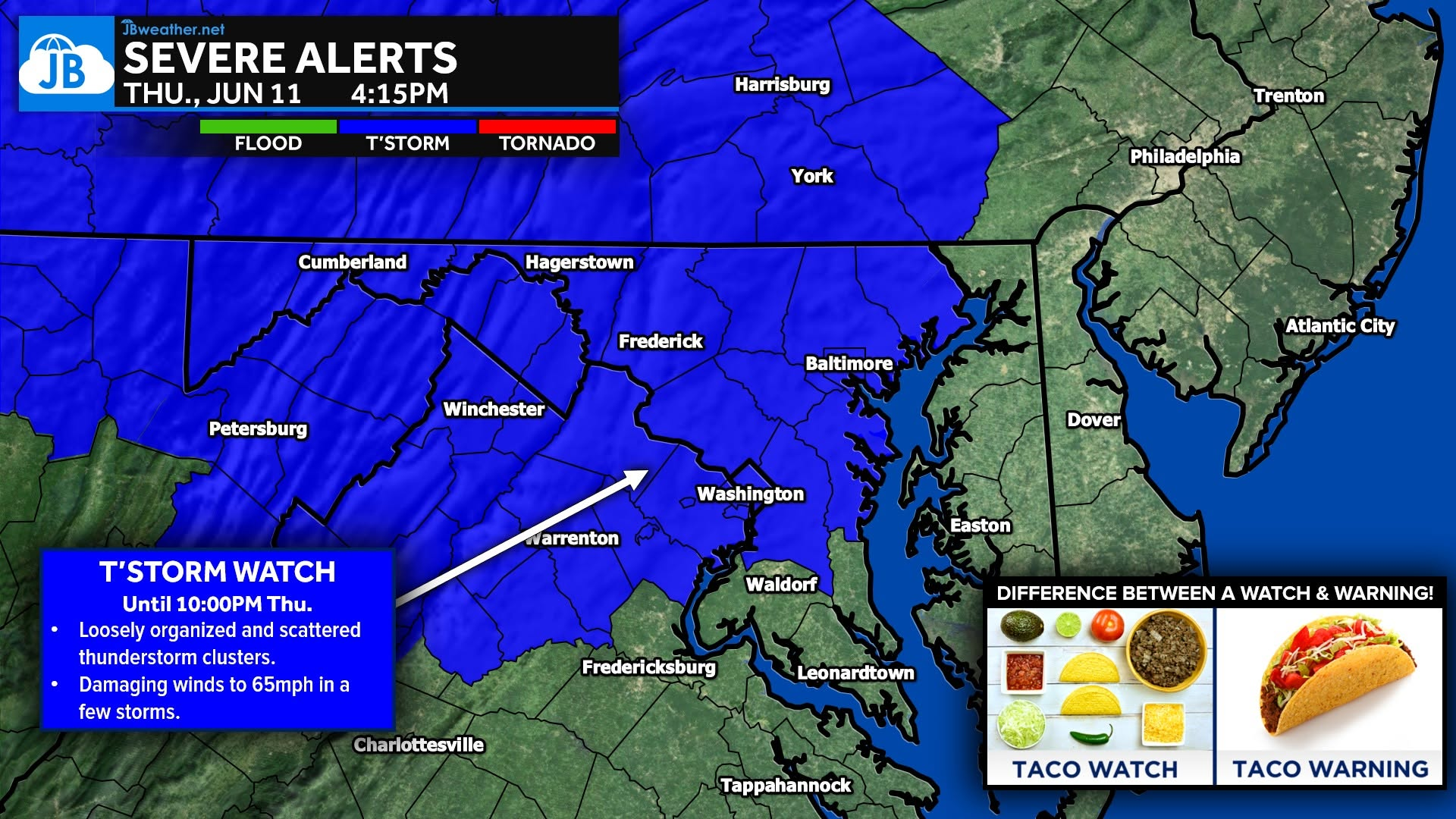 BREAKING: Severe Storm Watch Until 10PM