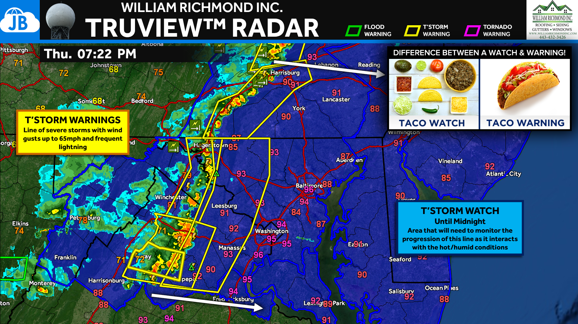 BREAKING: New Severe Storm Watch Until Midnight