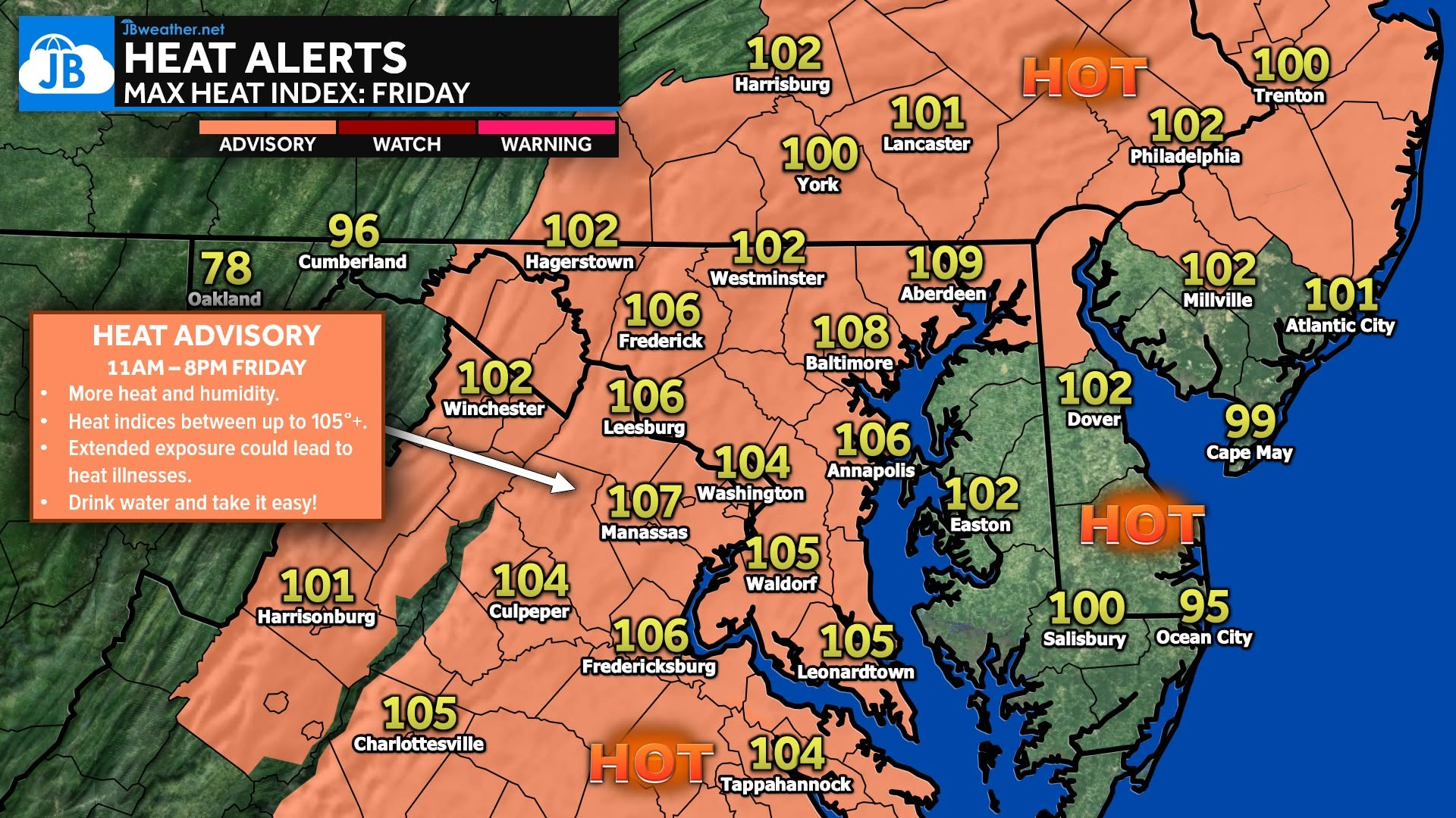 Friday’s Forecast: Another Hot and Humid Day