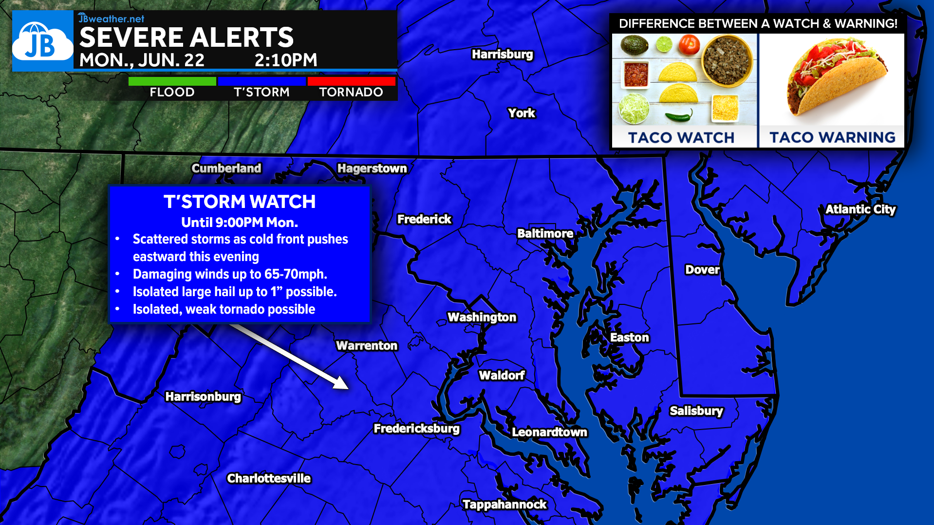 BREAKING: Severe Thunderstorm Watch Until 9PM
