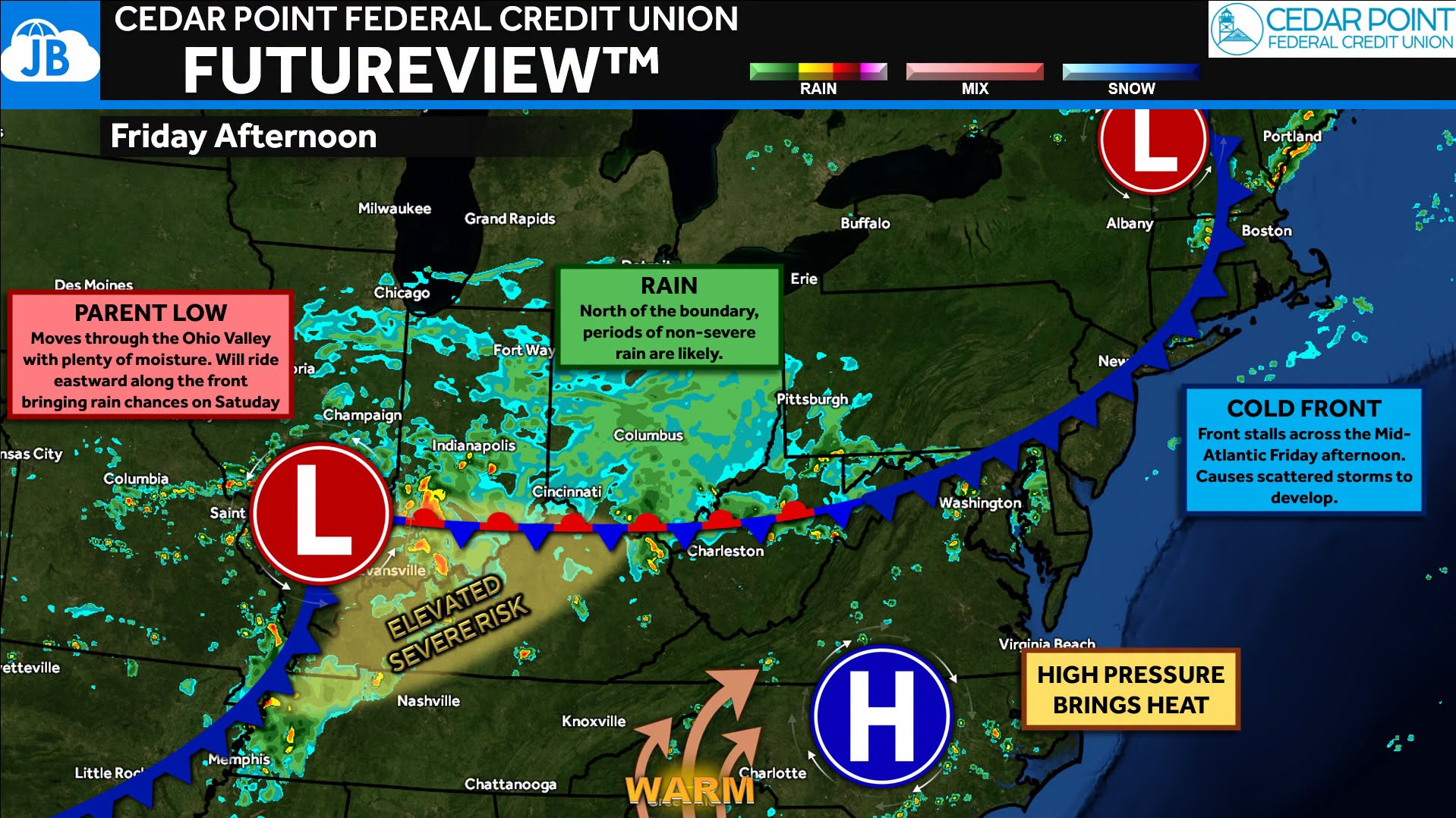 From Summer Heat to a Weekend of Storm Chances