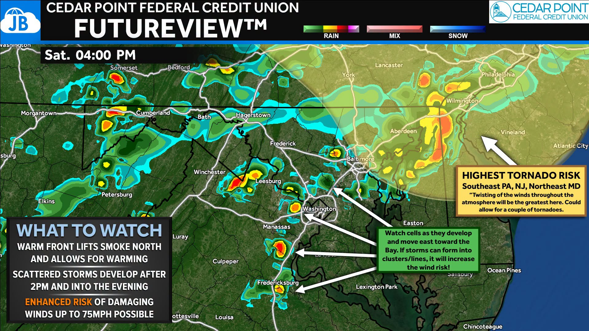 Saturday’s Forecast: Enhanced Severe Weather Risk