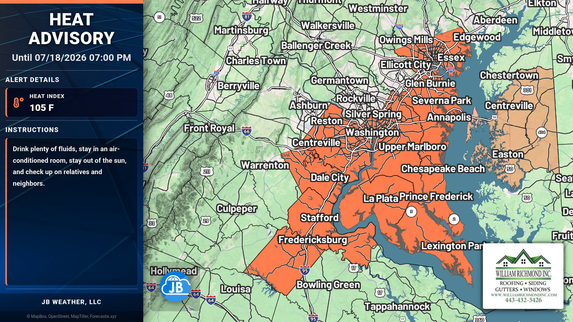 NEW: Heat Advisory Issued for Saturday